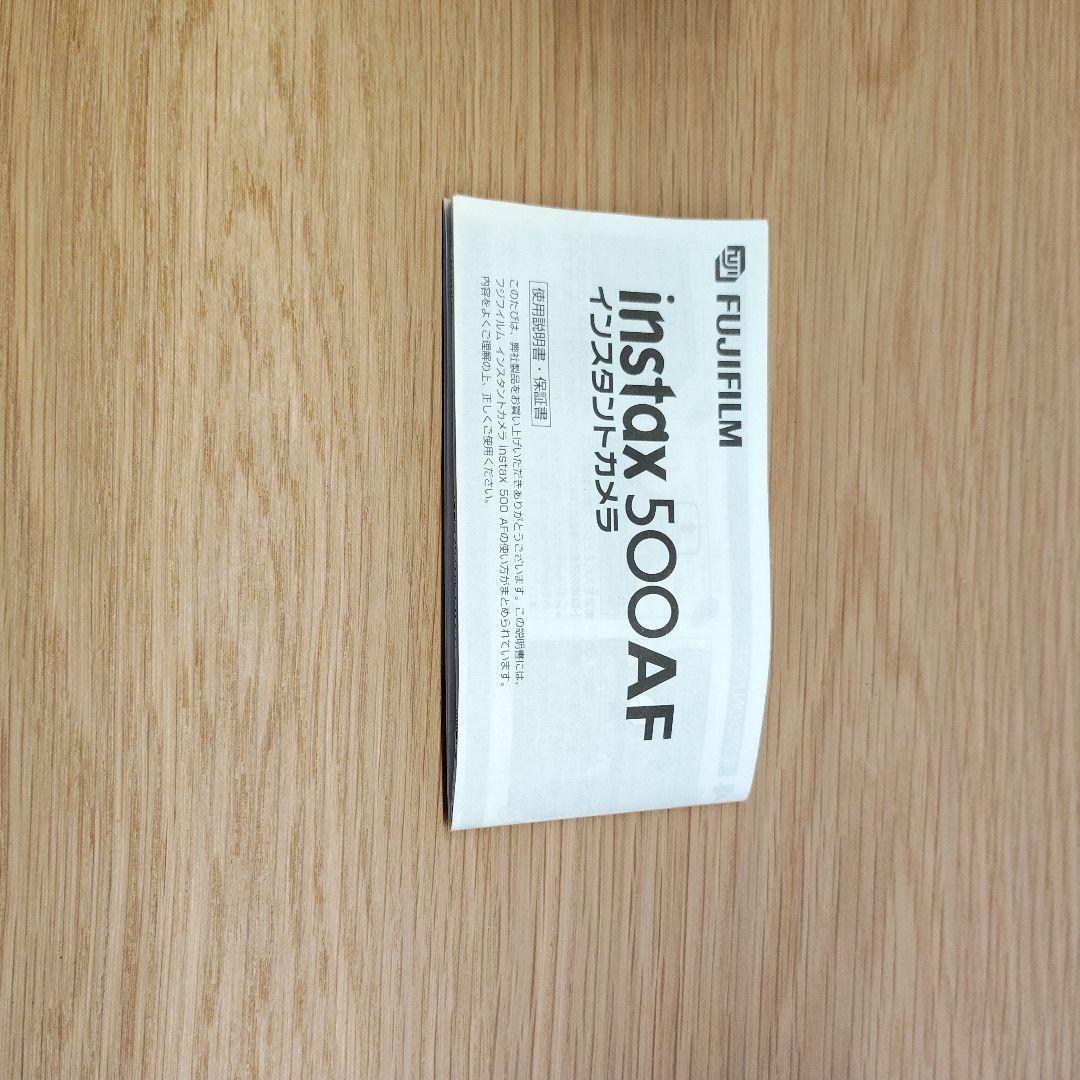 FUJIFILM instax 500AF カメラ + フィルム(説明書付)