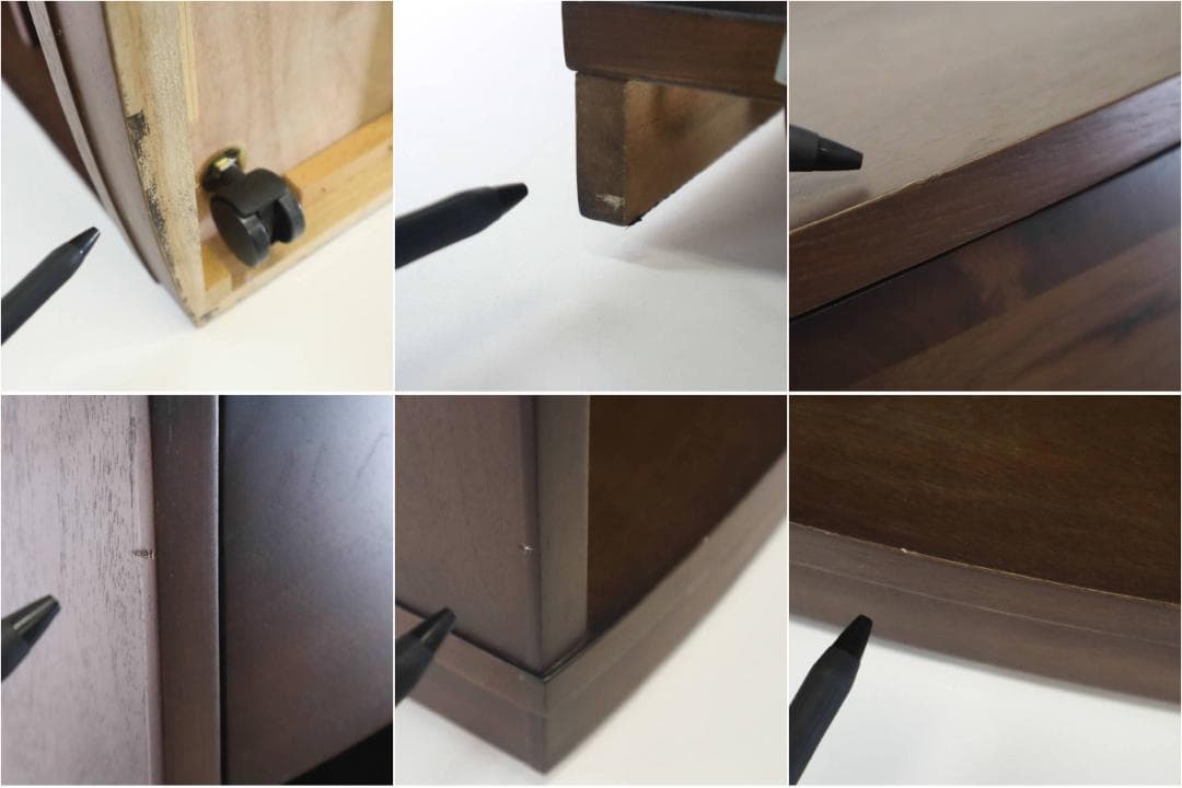 値下げ中 IDC大塚家具 ビエンナ ナイトテーブル コンセント＆キャスター