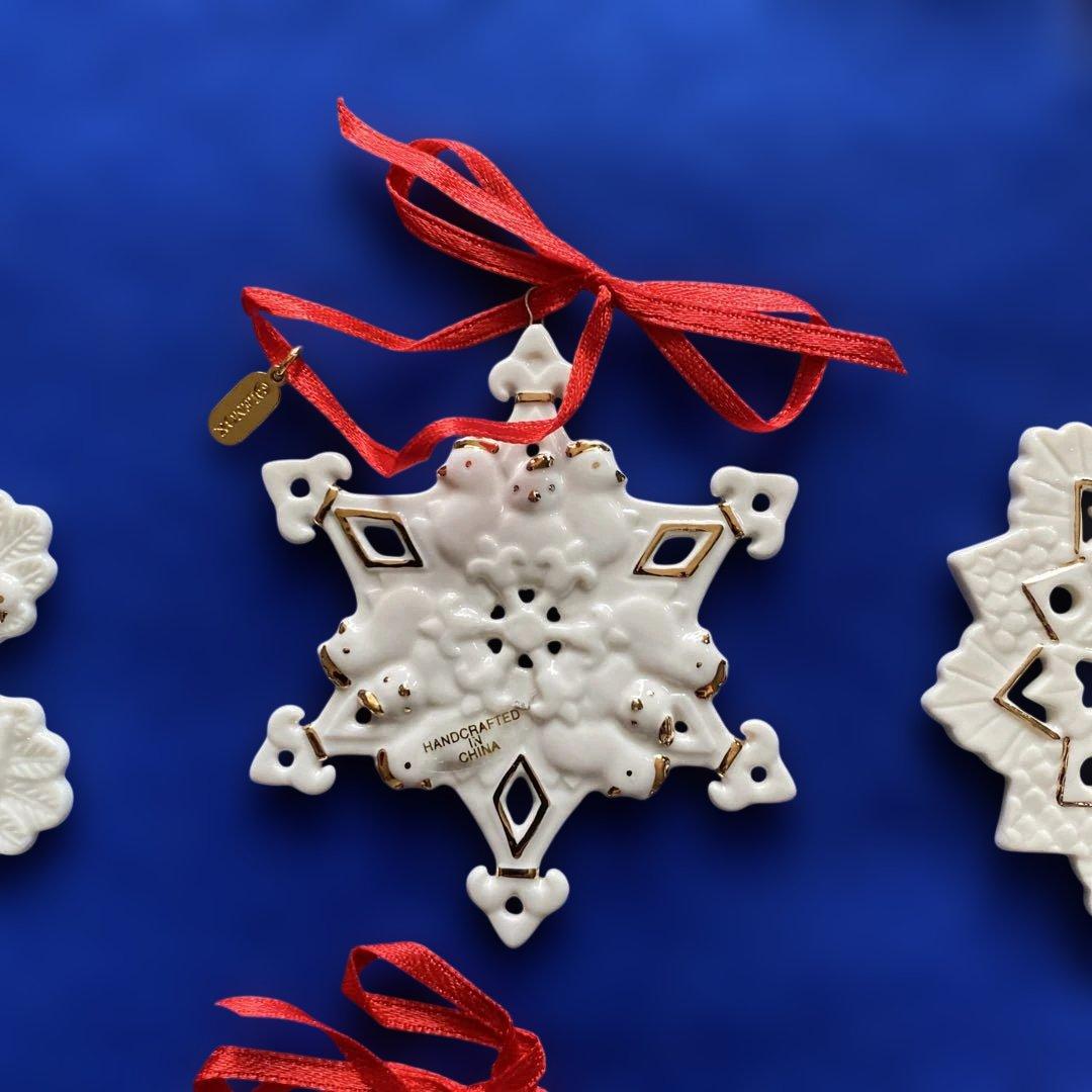 レノックス社製　雪の結晶オーナメント12個セット