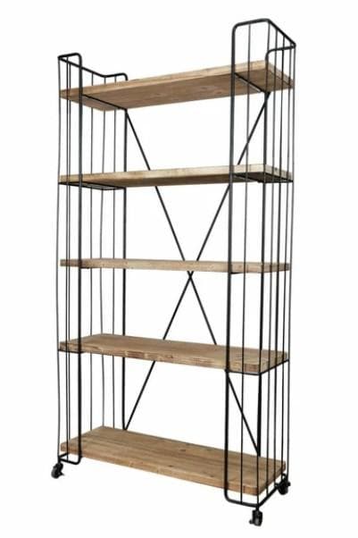 シェルフ 飾り棚 本棚 アイアン シャビー ブックシェルフ AN-43157