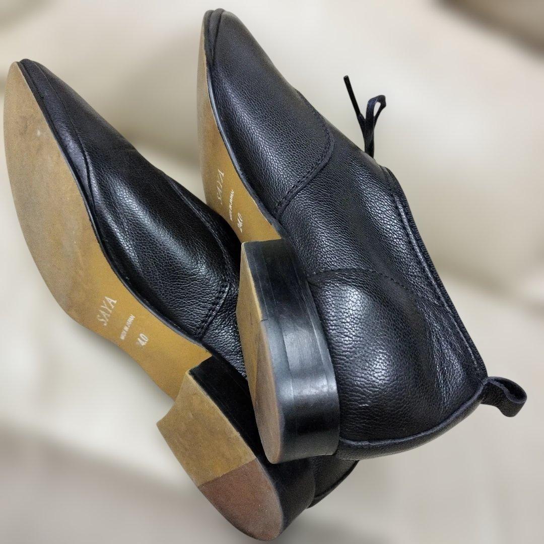 SAYA サヤ　ボロネーゼ製法レースアップシューズ　　ソフトレザー　　美品