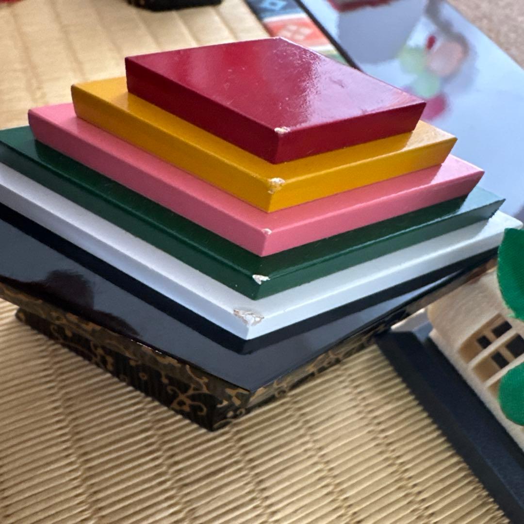 祐月　雛人形　初節句　収納飾り箱付きタイプ