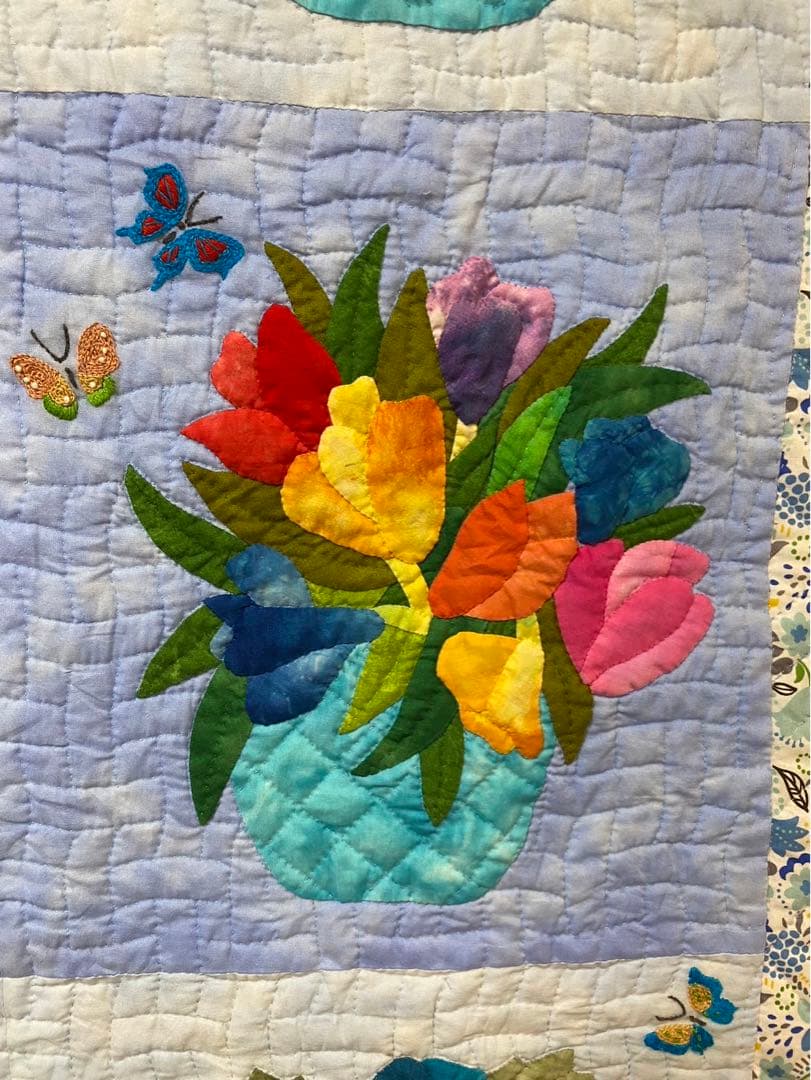 ハワイアンキルト　花柄