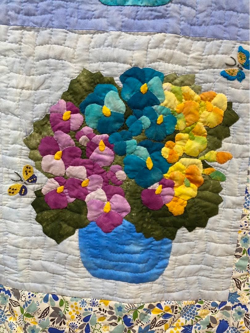 ハワイアンキルト　花柄