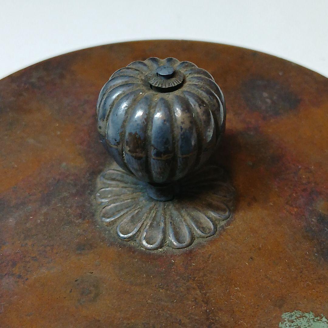 1*0様 金寿堂 雨宮宗 作 鉄瓶 手取形鉄瓶 煎茶道具 骨董品 銅蓋銀摘 小ぶ