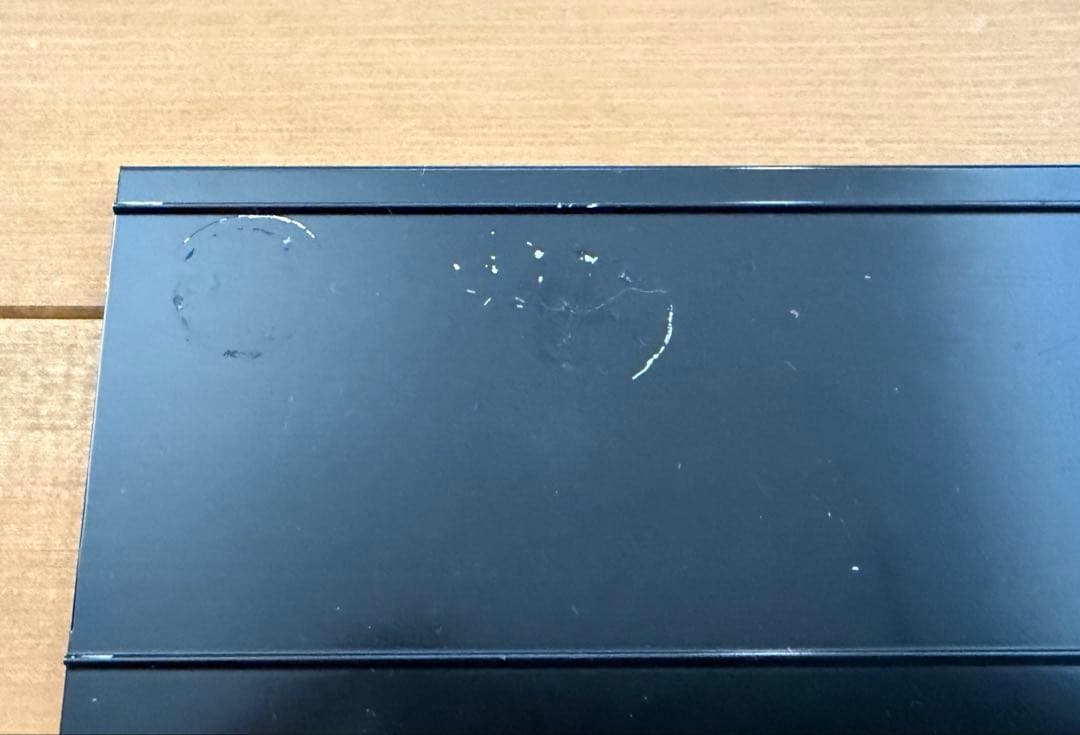 【中古】amesoba　デスクシェルフ　ダークウォールナット×ブラック