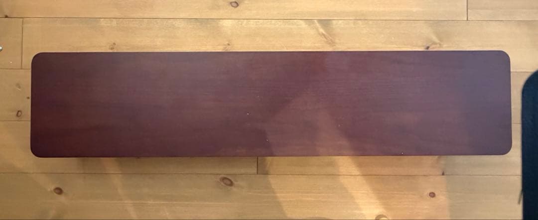 【中古】amesoba　デスクシェルフ　ダークウォールナット×ブラック