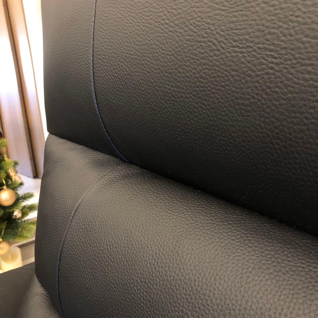 本革 電動リクライニングソファ