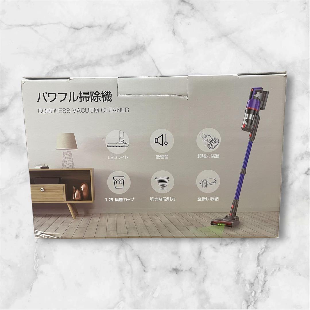 68 掃除機 強力吸引 コードレス掃除機　LED搭載　自立式　急速充電
