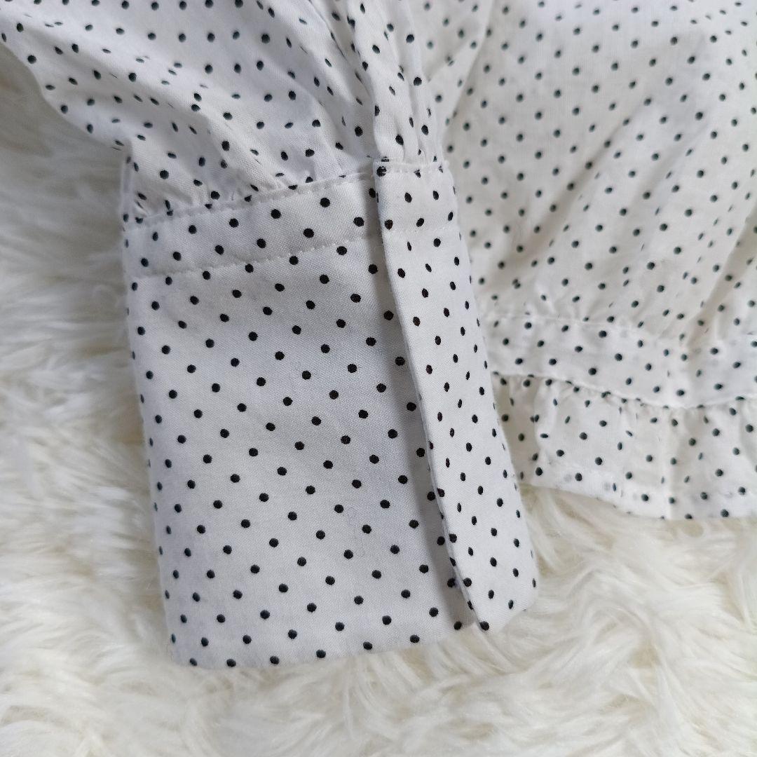 22SS極美品✨タオコムデギャルソン ボウタイフリルブラウス　ドット　Ｍ