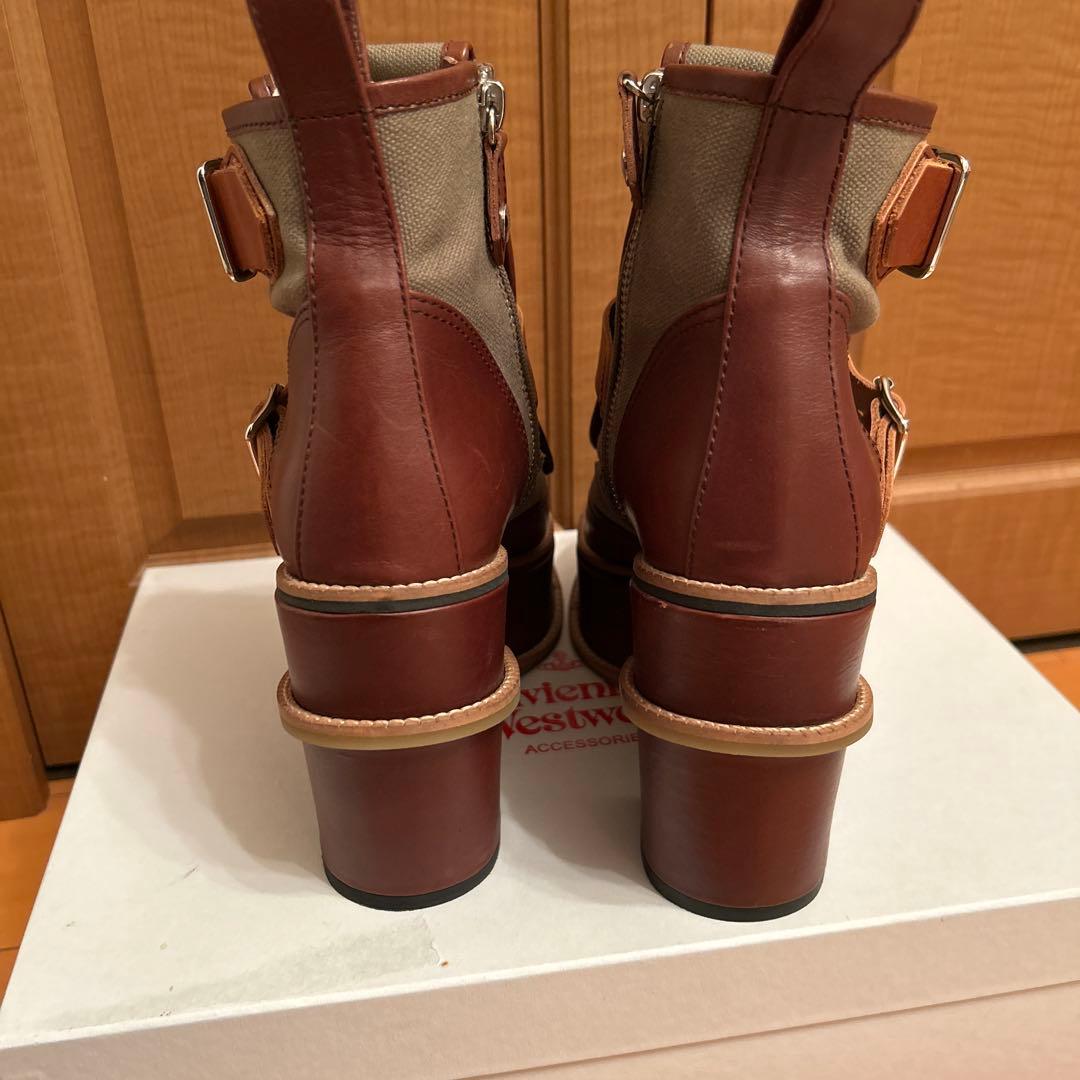Vivienne Westwood 靴 ブーツ ウエッジソール ブラウン系