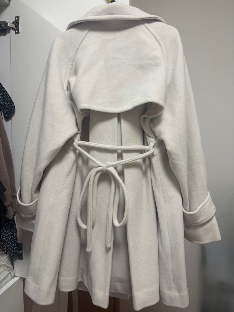 【新品未使用美品】COCODEAL スタンドカラーミドル丈トレンチコート