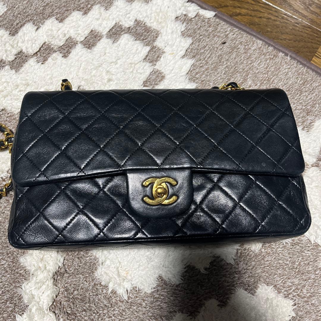 シャネル CHANEL ショルダーバッグ マトラッセ 25 Wチェーン