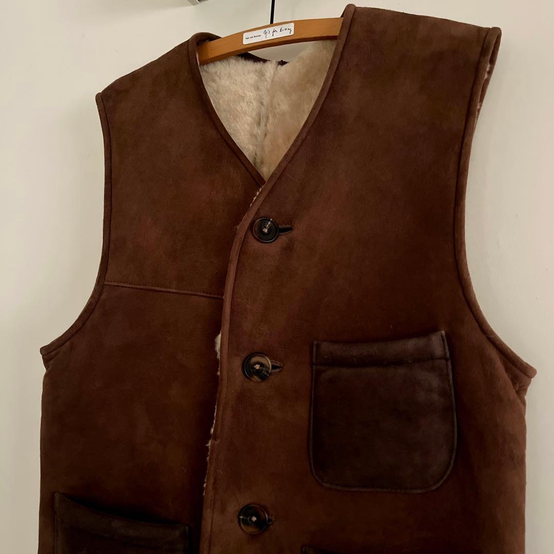 マウンテンリサーチShearing Vest” ムートンベスト　羊皮M