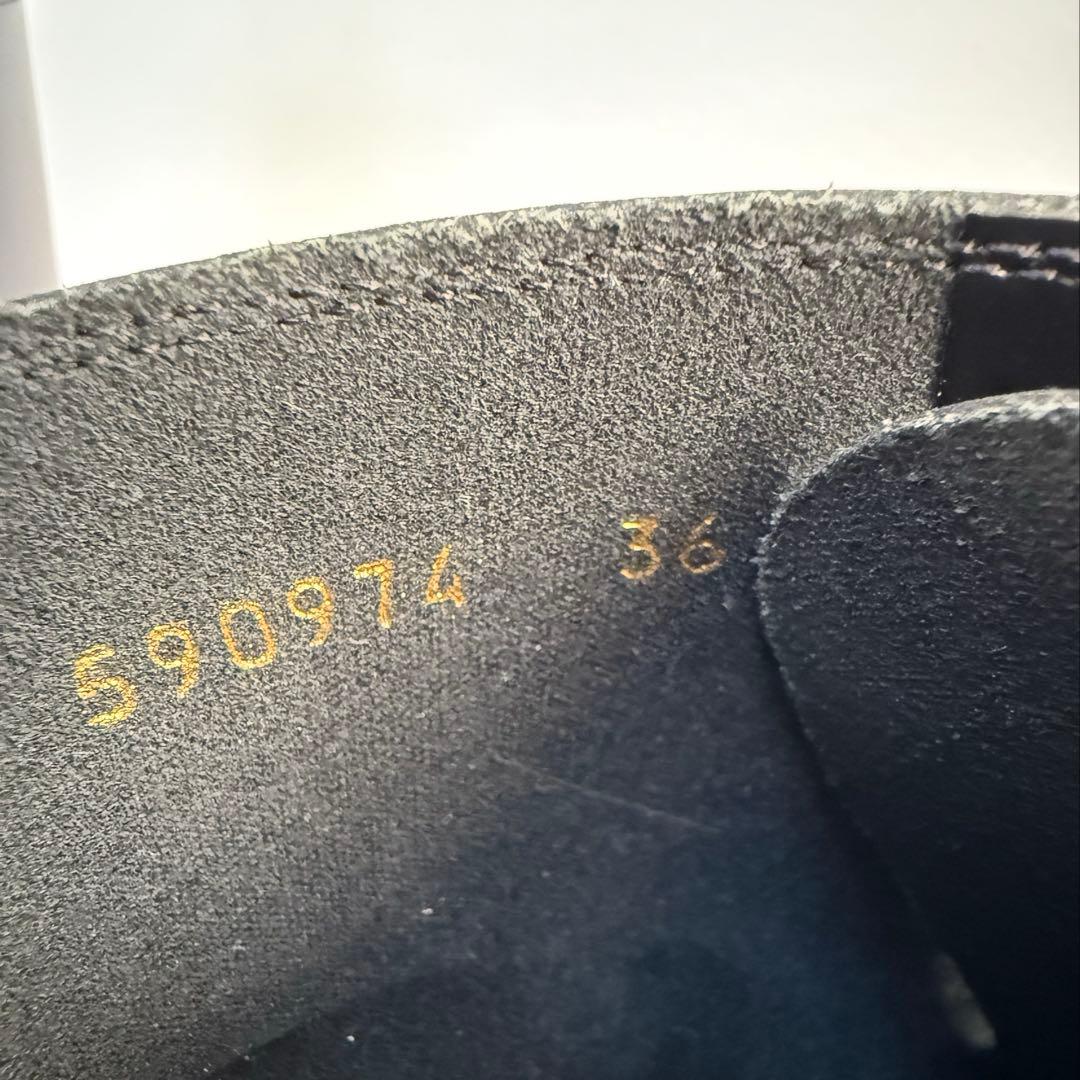 バレンシアガ ストライク レースアップ ブーツ 23cm ブラック