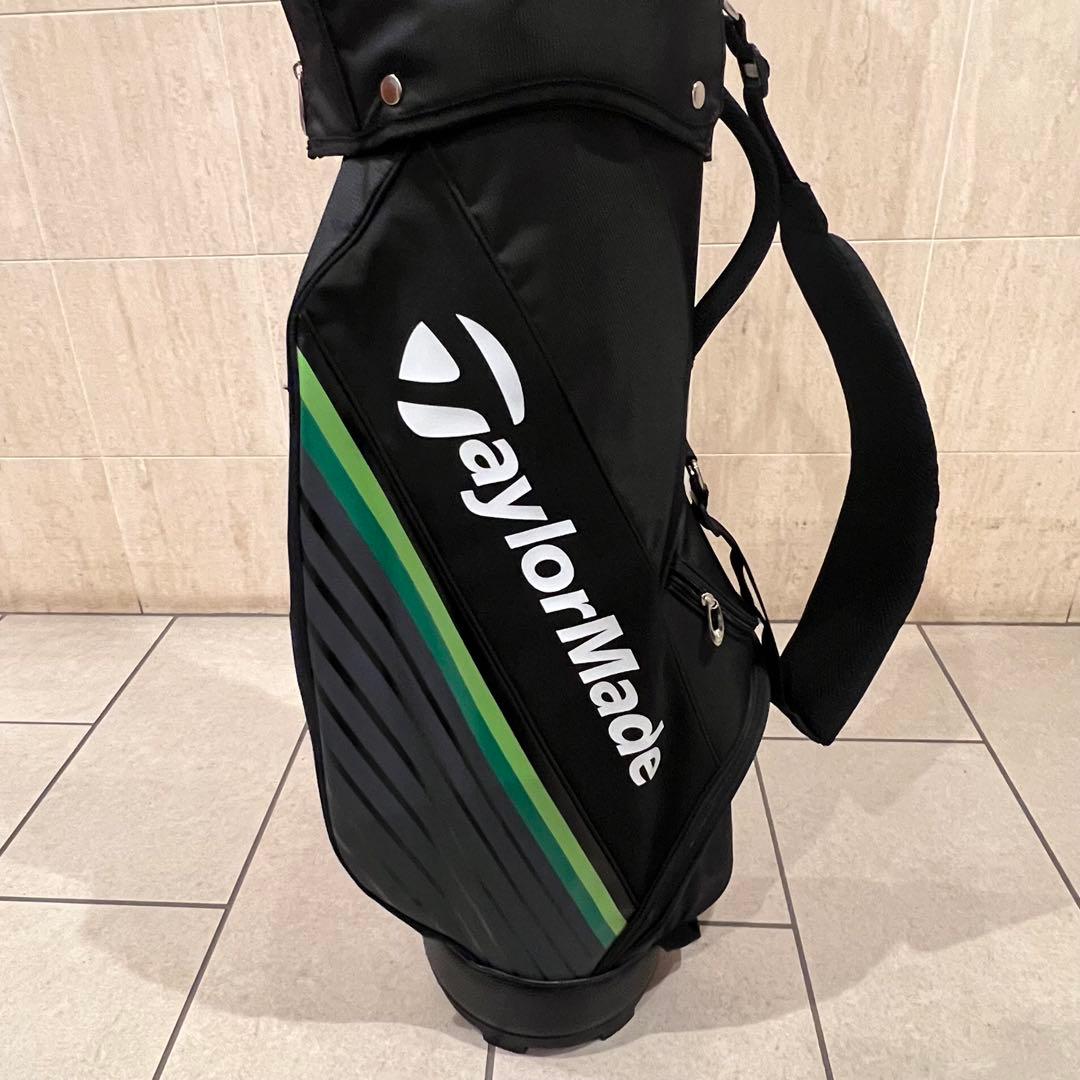 TaylorMade キャディバッグ 黒/緑 ゴルフ テーラーメイド グリーン