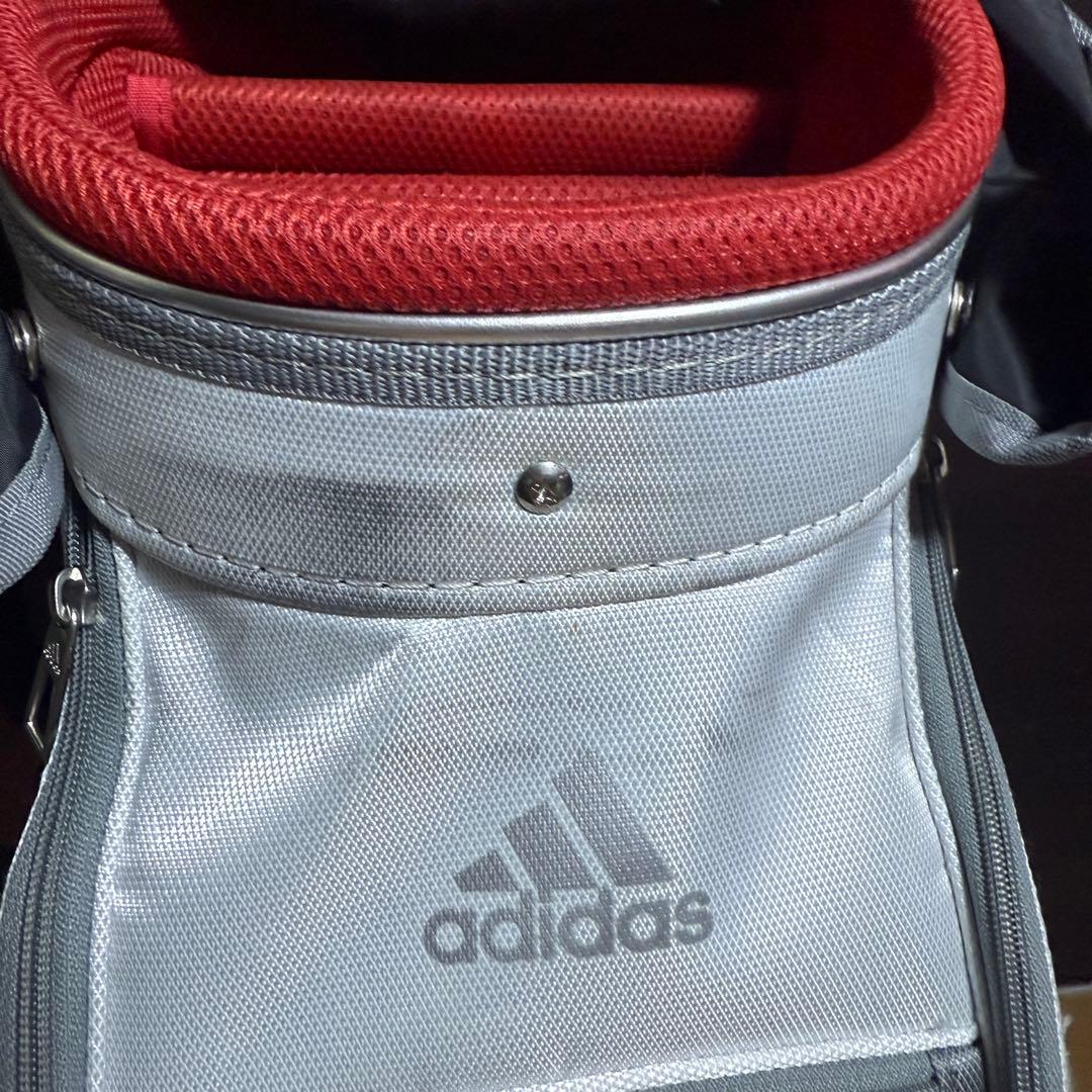 近年モデル adidasgolf ゴルフバッグ キャディバッグ ホワイト グレー