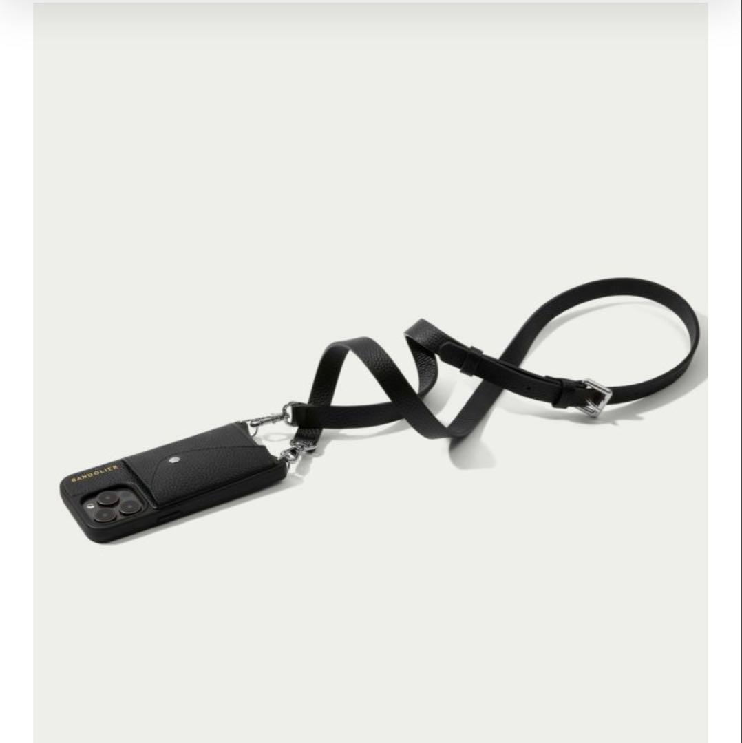 ◆バンドリヤー ヘイリー サイドスロット シルバー iPhone15用 新品