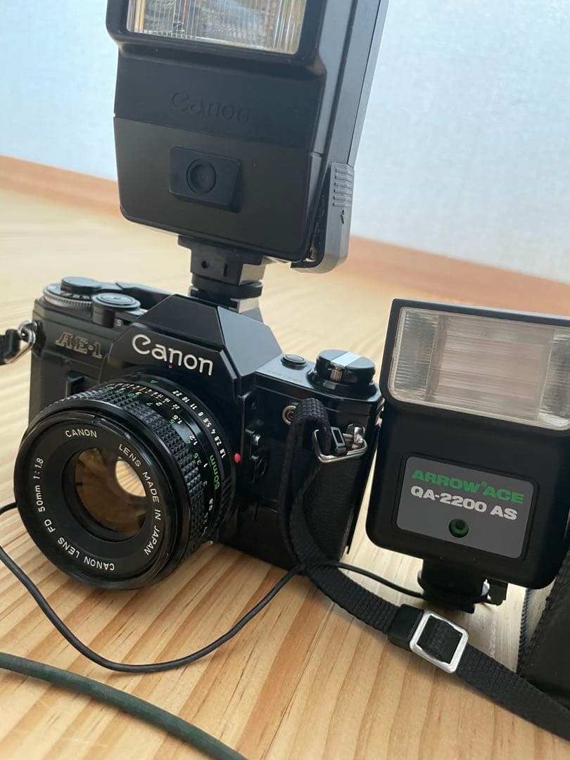 Canon AE-1 フィルム一眼レフカメラ 昭和 レトロ 画像の全てセット