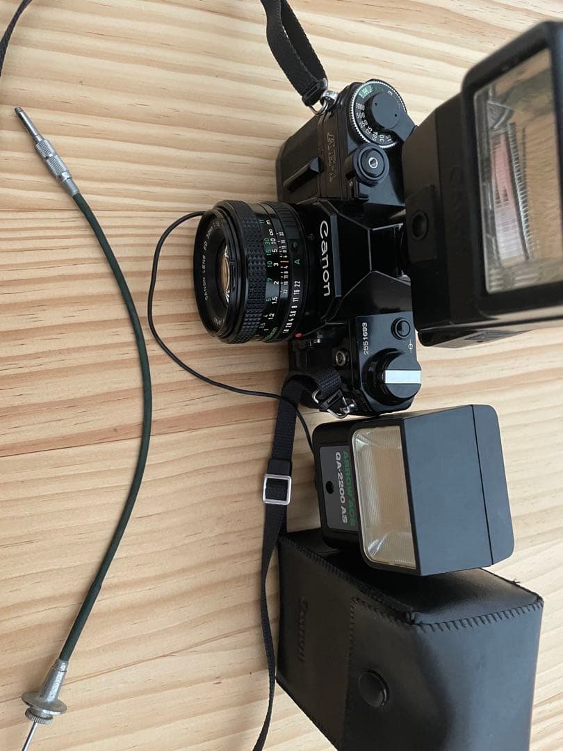 Canon AE-1 フィルム一眼レフカメラ 昭和 レトロ 画像の全てセット
