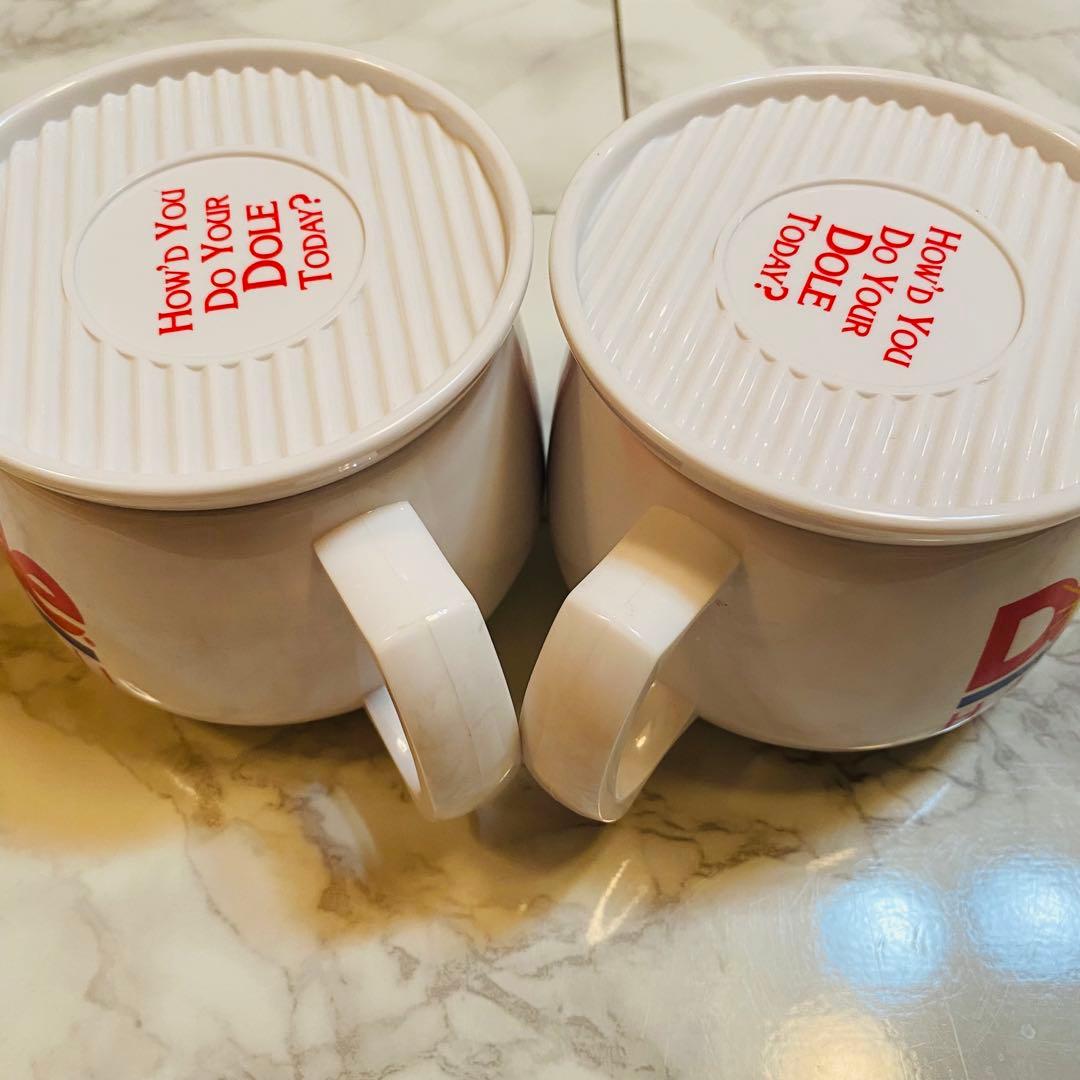 レア【Dole HAWAII】ドールハワイ蓋付きマグカップ2個セット ビンテージ