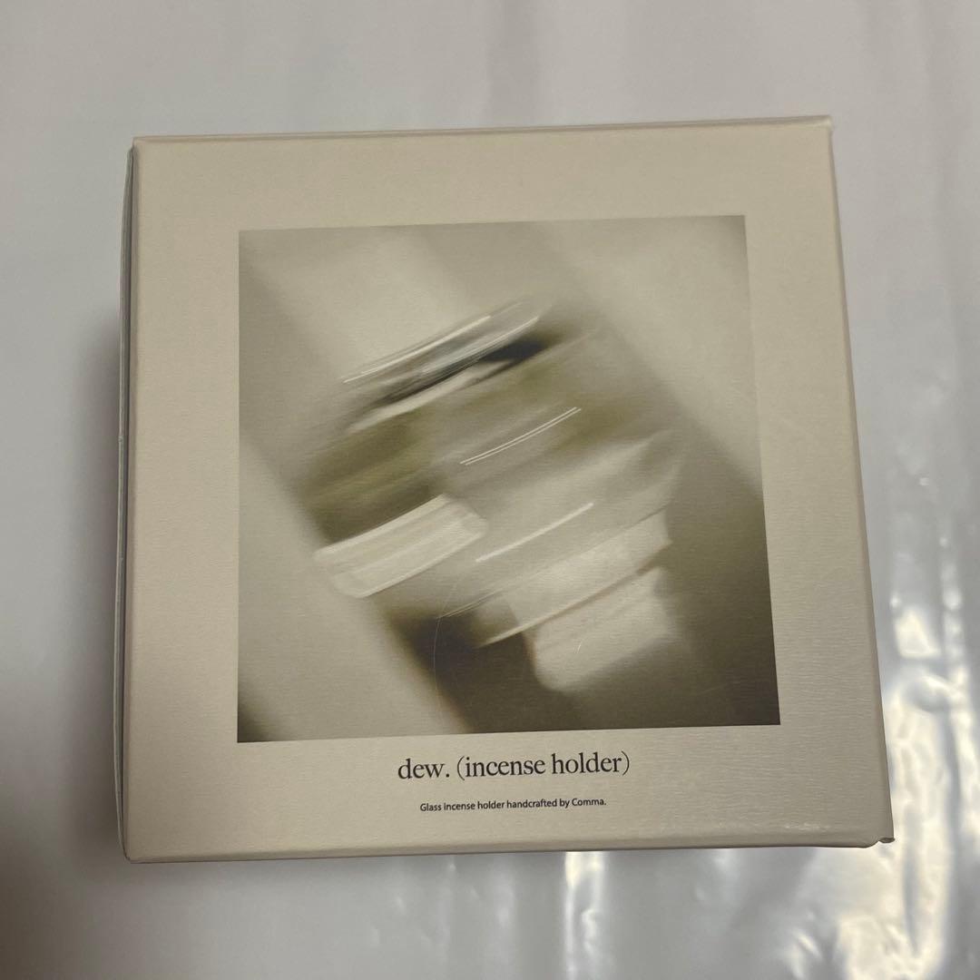 美品【comma】DEW. (INCENSE HOLDER) お香立て ガラス