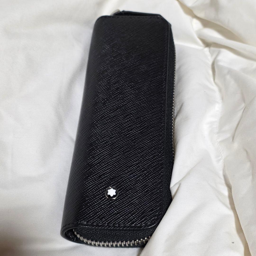 ✨モンブラン公式✨ 1本差しレザーペンケース　黒