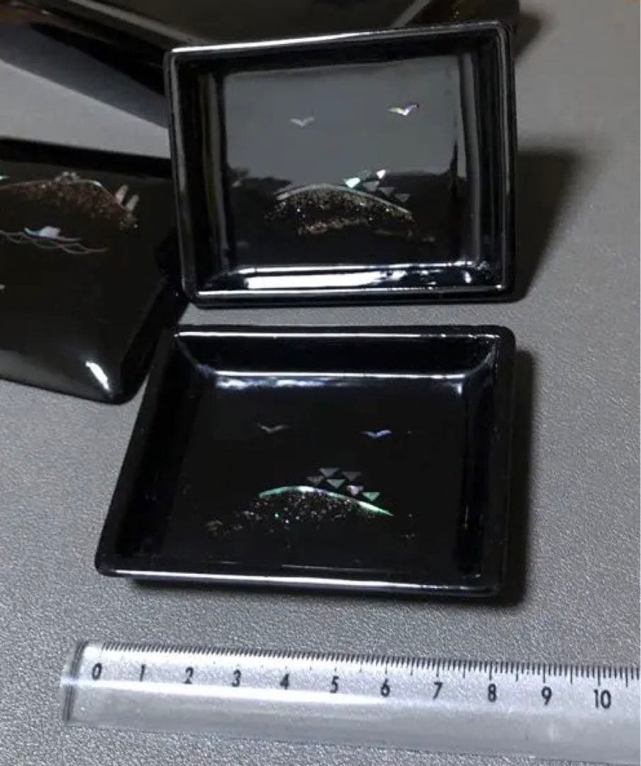 螺鈿金胎漆器セット　 二瓶初太郎