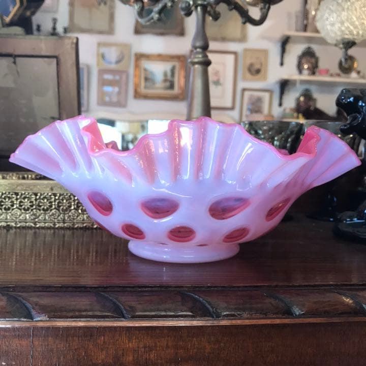 スペシャル品！40's～BIGアメリカアンティークフェントンガラスFenton