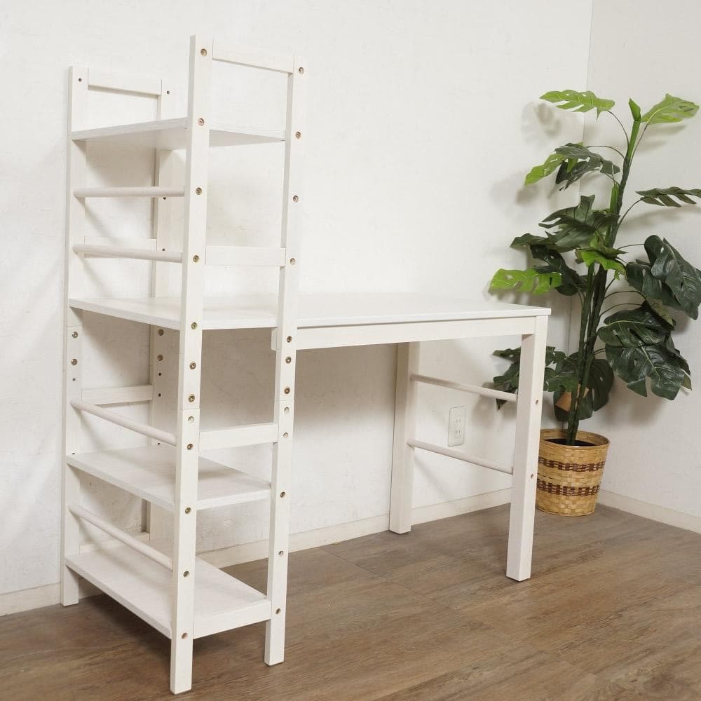 フォロー割【新品】ラック付きデスク　可動式棚　幅105cm　収納　多用途