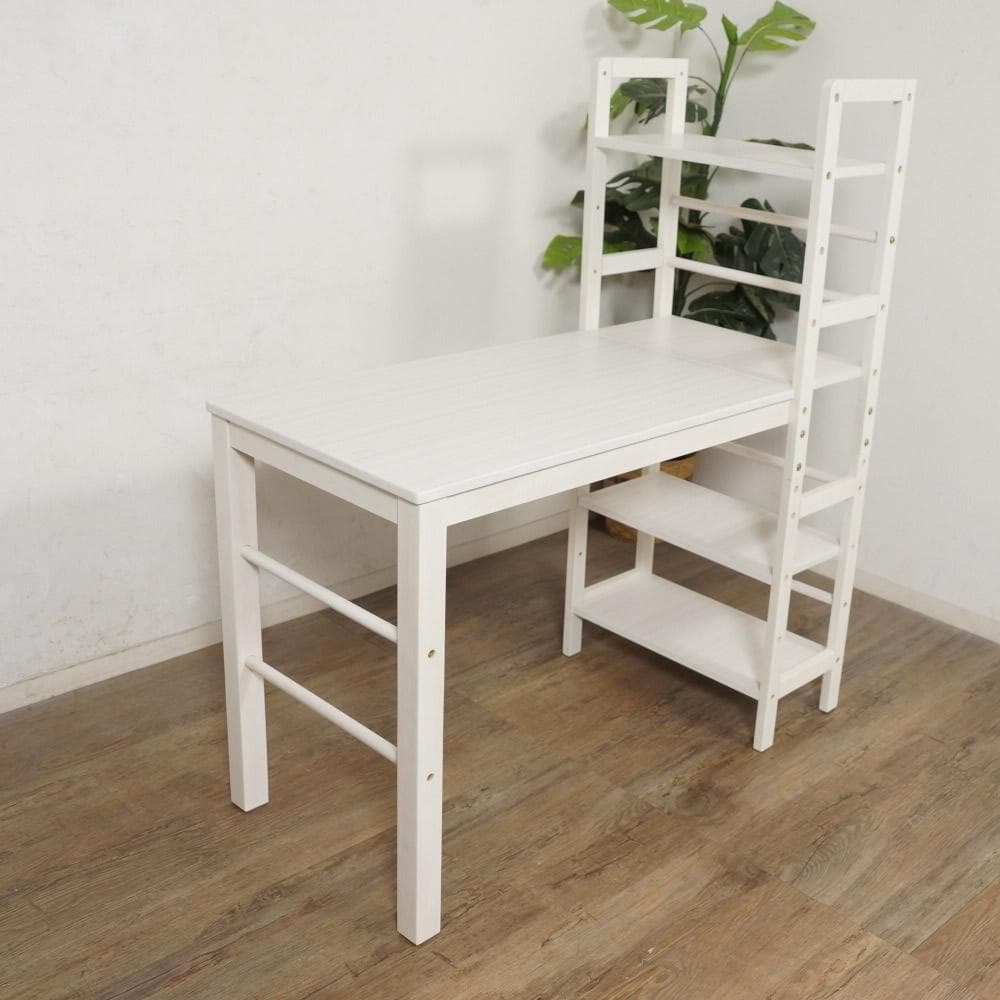 フォロー割【新品】ラック付きデスク　可動式棚　幅105cm　収納　多用途