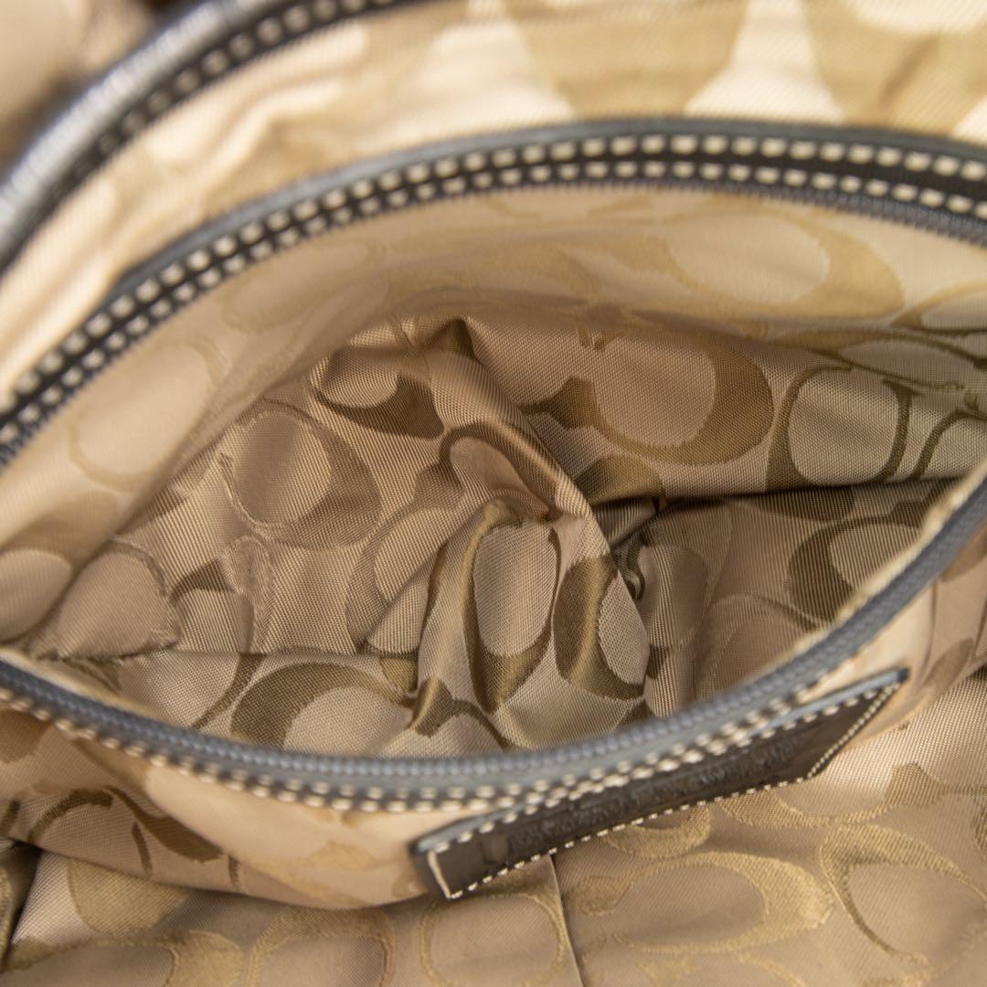 A076【美品】COACH／コーチ　ソーホー　ハンドバッグ　レザー　ブラック