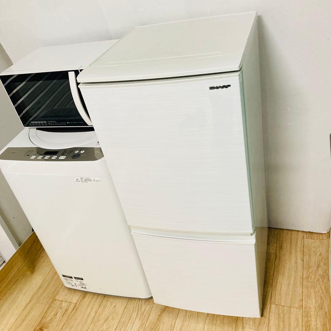美品使用感の少ないシャープ一人暮らし家電セット❗️大阪、大阪近郊配送設置無料