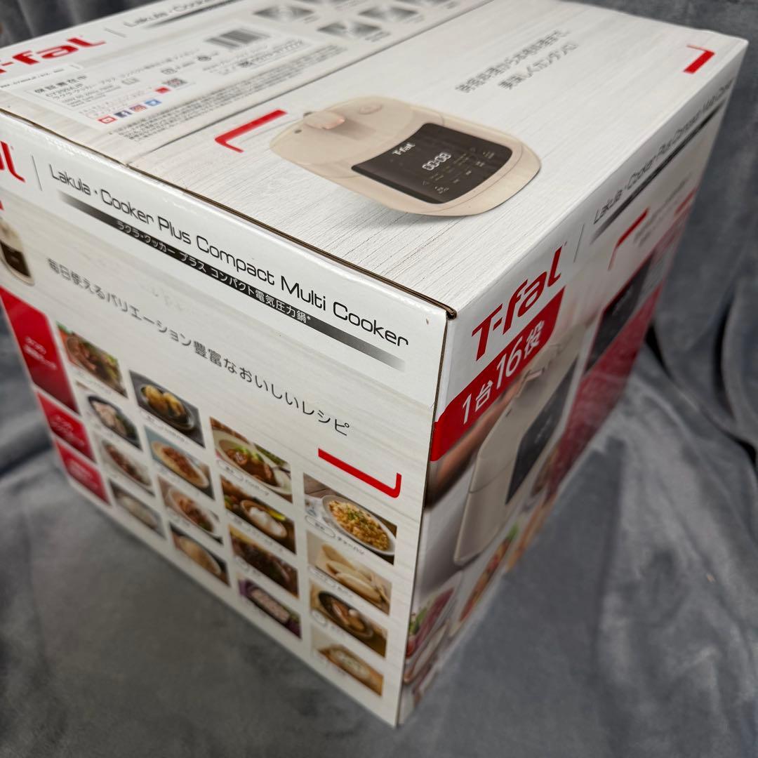 T-fal 電気圧力鍋 クリーム色 ラクラクッカープラス ラクラ・クッカープラス