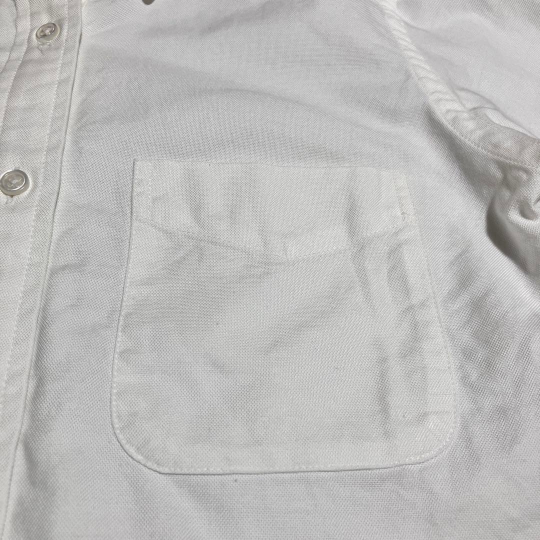 【美品】マディソンブルー シャツ　ブラウス　長袖　ボタンダウン 白 オックス生地