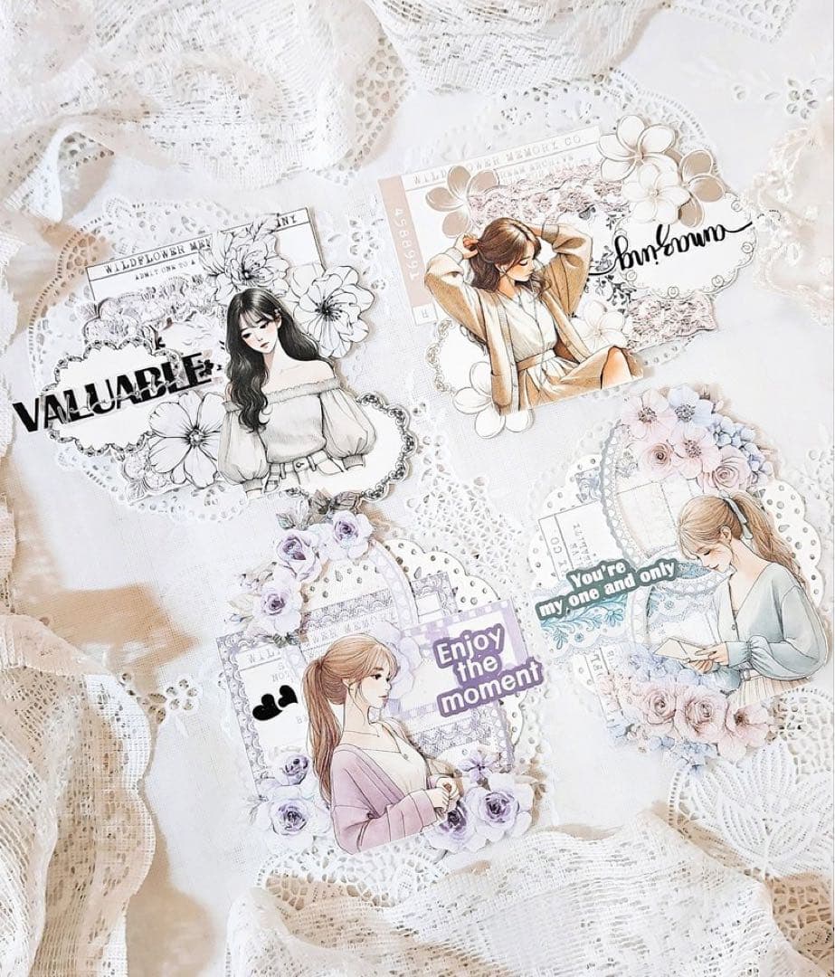 コラージュ素材　紙もの　素材紙　【2486】