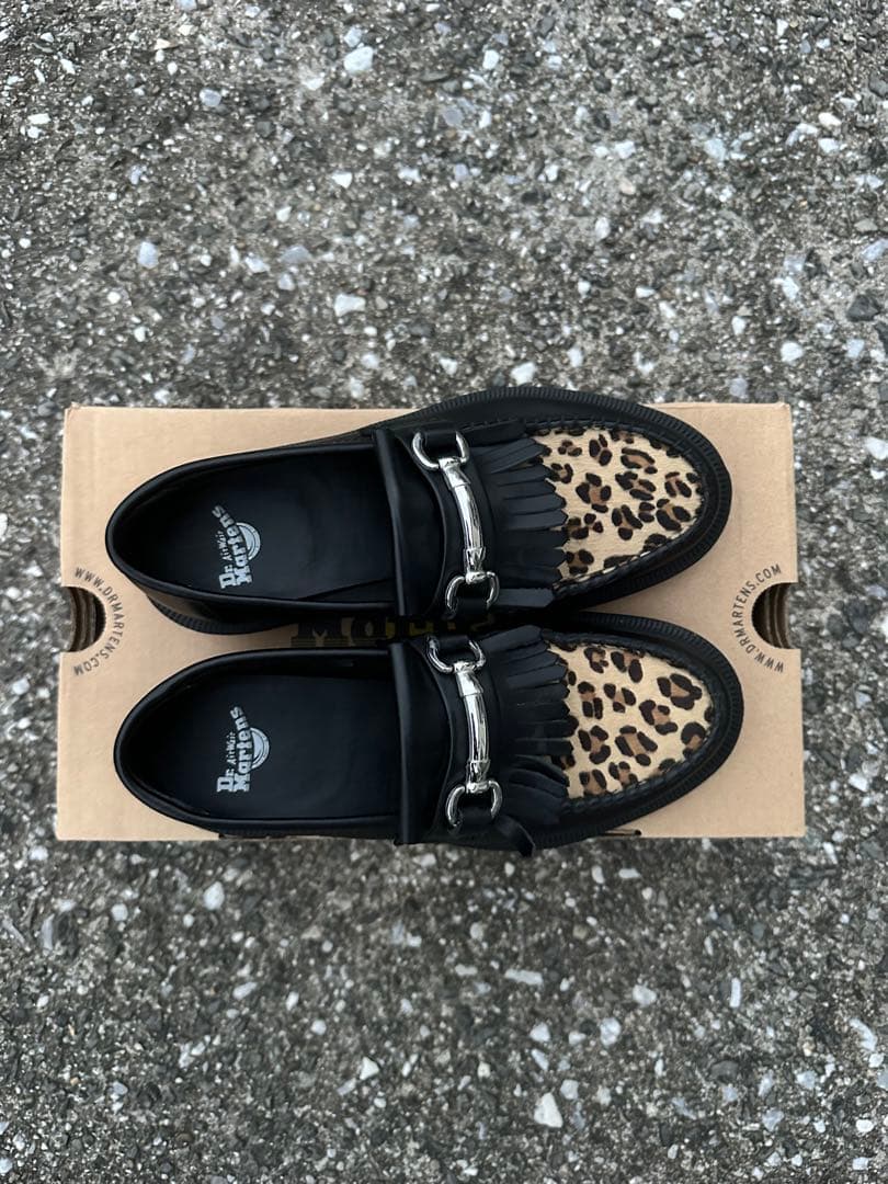 ドクターマーチン　レオパード柄　ローファー