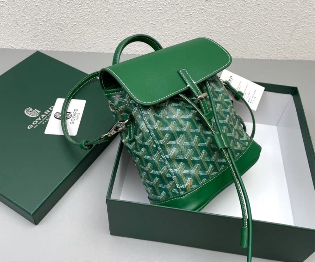 か*ん様 GOYARD ゴヤール ミニトートバッグ ショルダー付き グリーン