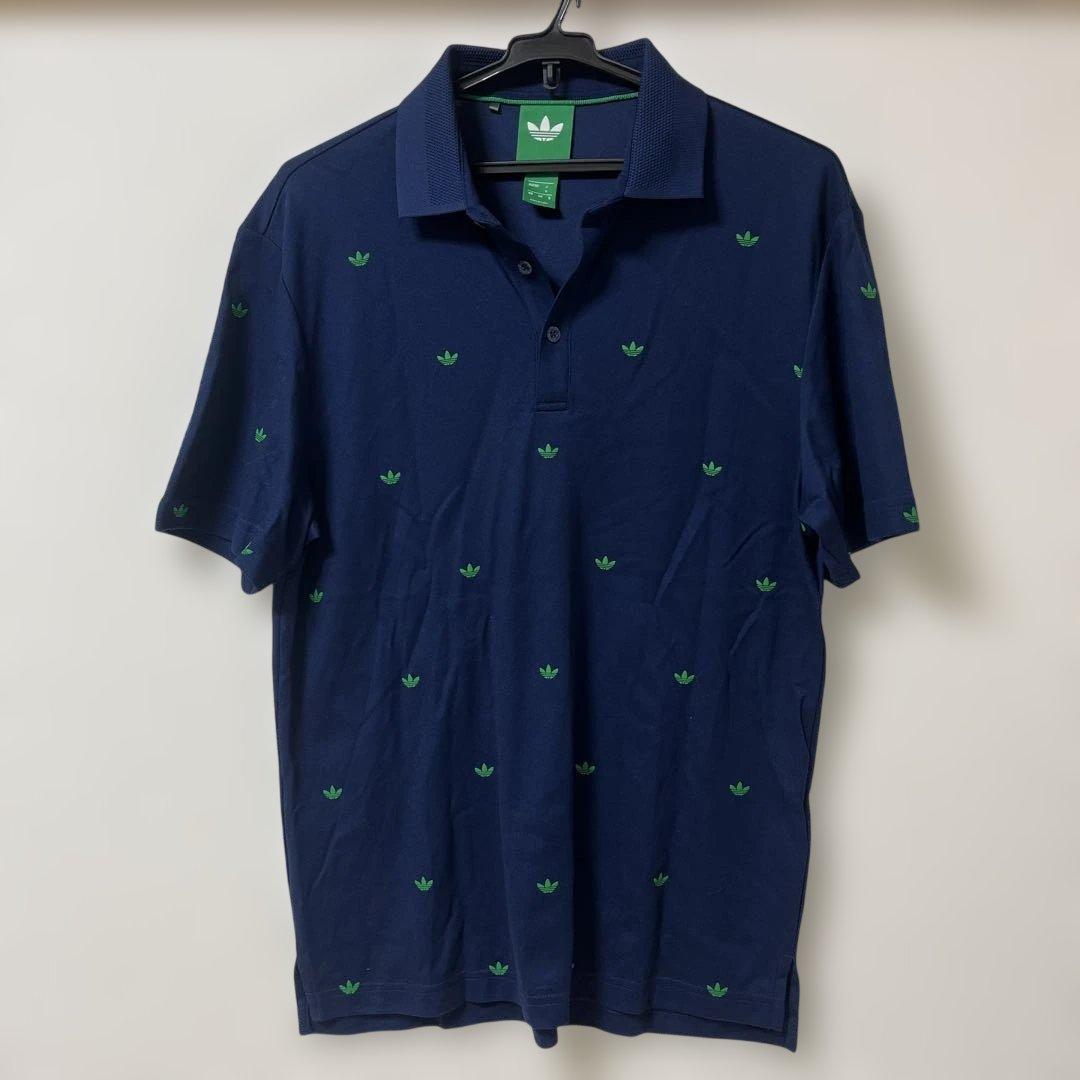 adidasオリジナルスゴルフ　ネイビー ポロシャツ Mサイズ