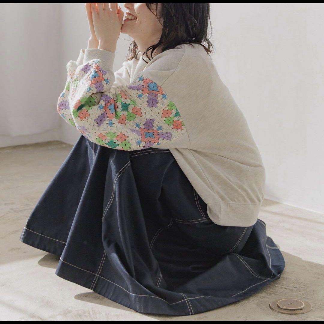 2*E様 ◆完売カラー◆新品niko and… クロシェコンビプルオーバー　オー