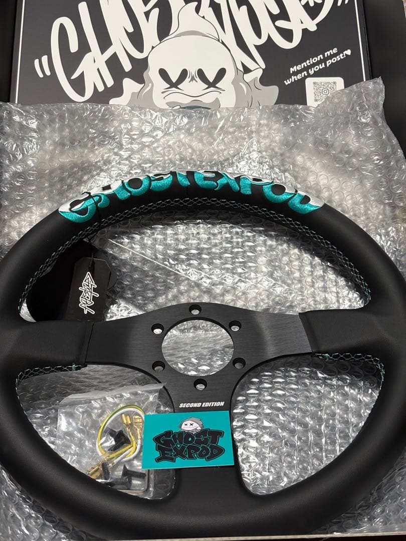 GHOST EXPOD ゴーストエキスポッド ステアリング Tiffanyカラー