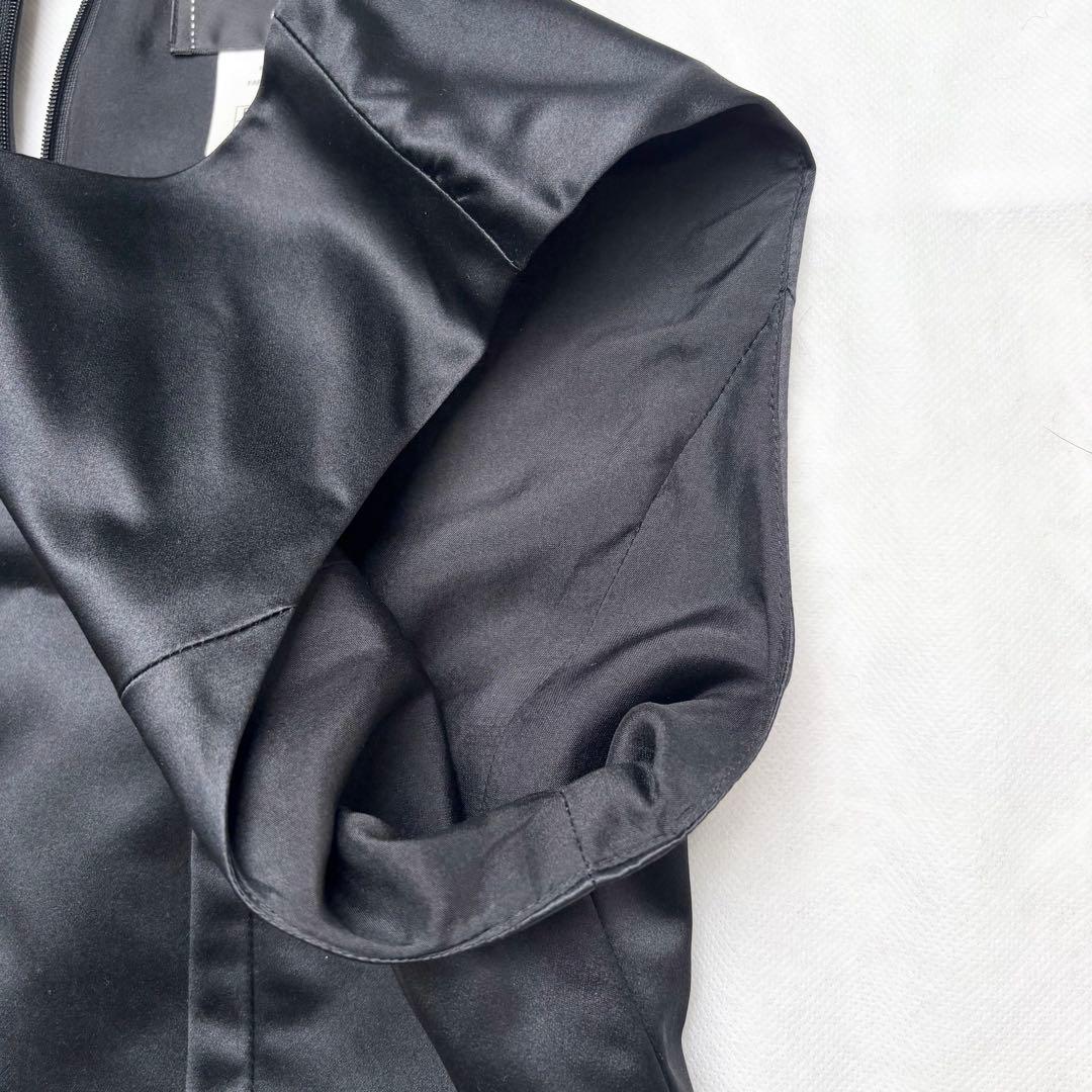 CHANEL シルクワンピース ノースリーブ グリポアボタン ココマーク 42