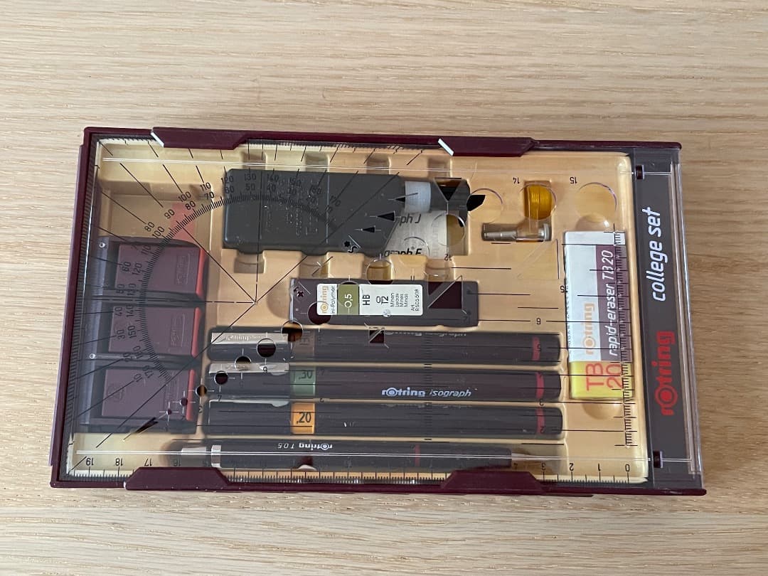 Rotring 製図ペン3本 旧Tikky カレッジセット