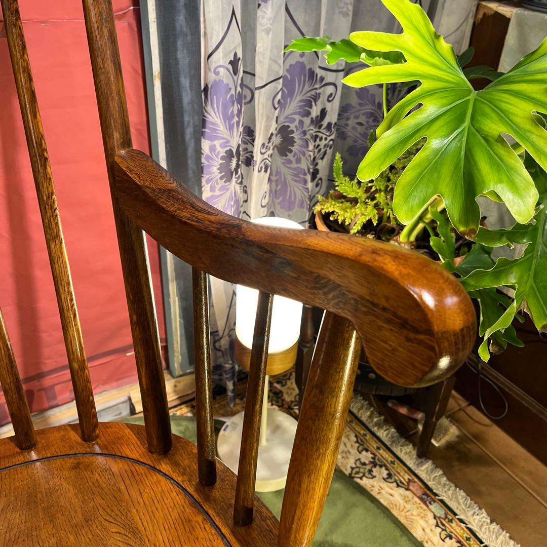 ひとみ　オールドヴィンテージ 飛騨産業　キツツキマーク ロッキングチェア