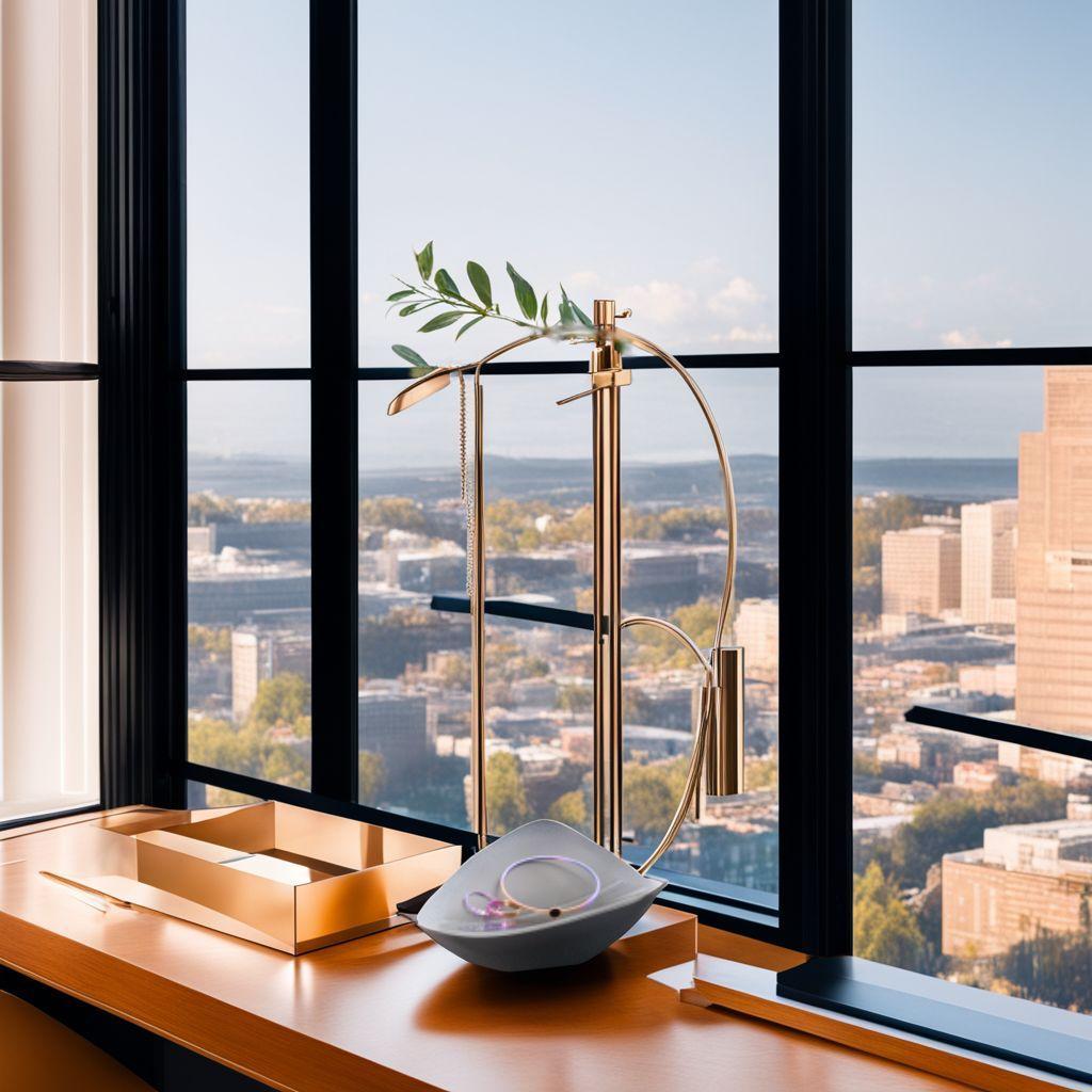 デザイン 収納スタンド 蘭の花 ジュエリーツリー アクセサリー