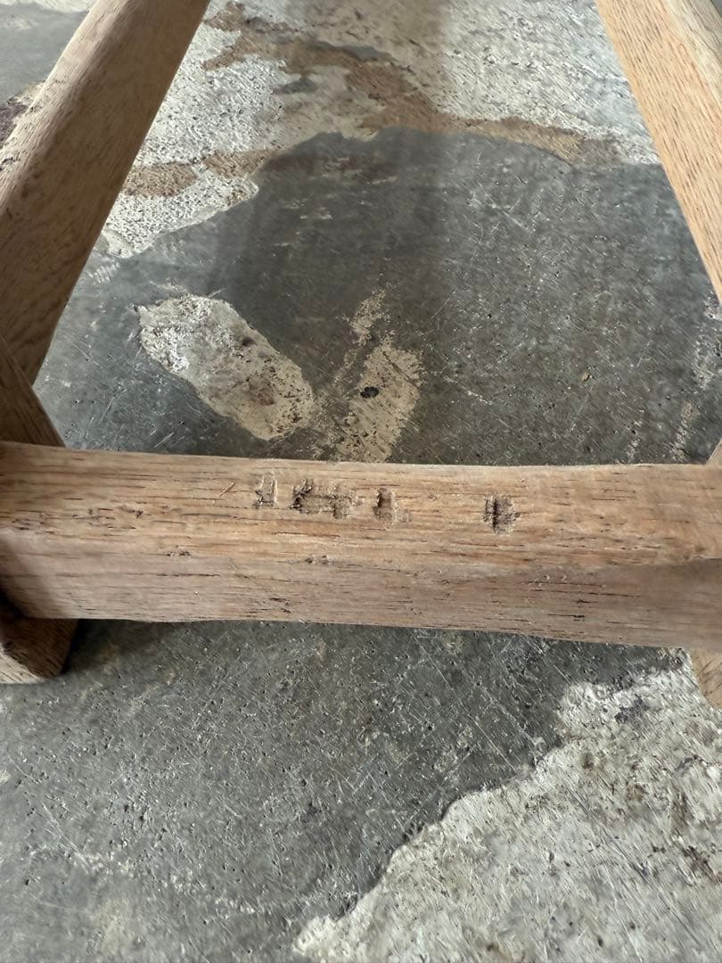 ビンテージ ドロップリーフテーブル ドロップサイドテーブル　剥離