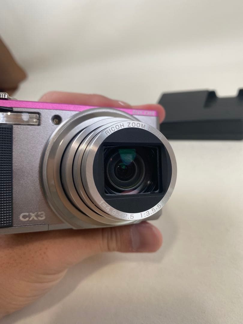RICOH デジタルカメラ　CX3 ピンクシルバー　ツートンカラー　美品