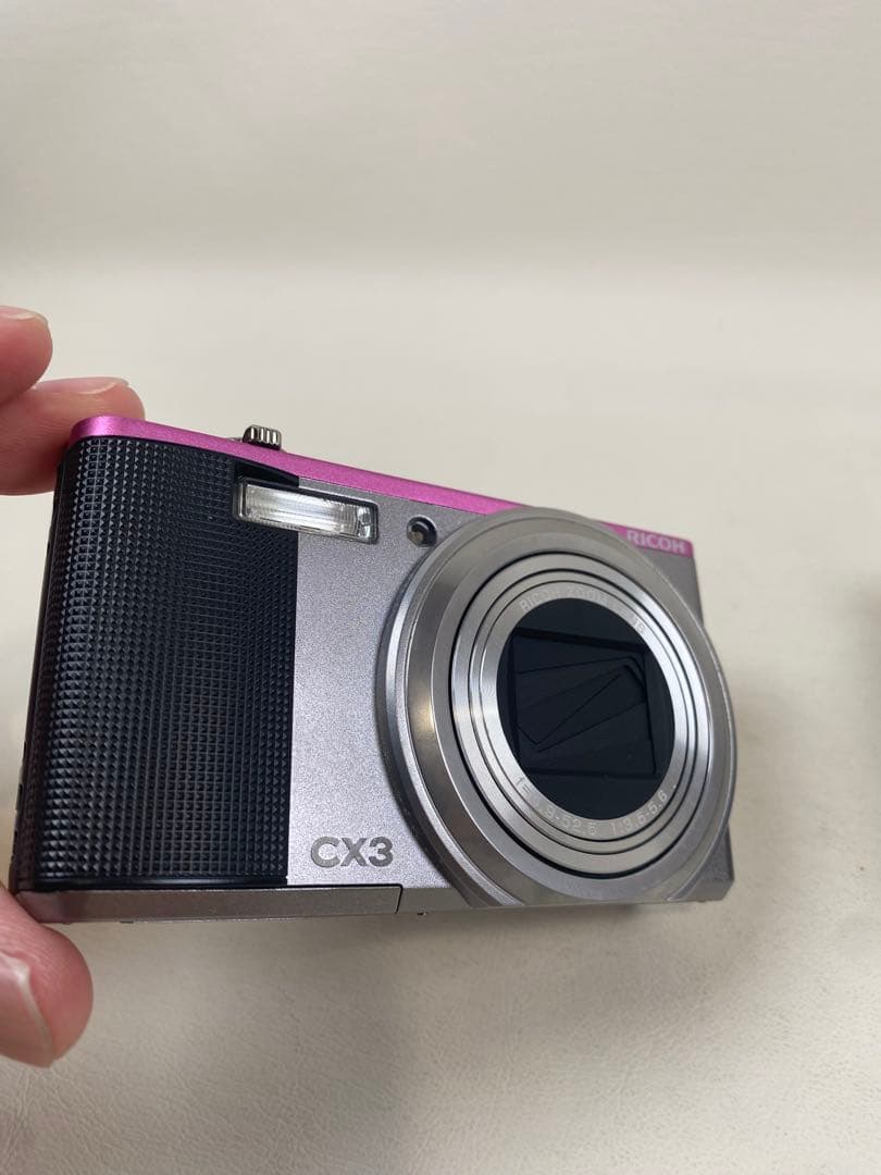 RICOH デジタルカメラ　CX3 ピンクシルバー　ツートンカラー　美品