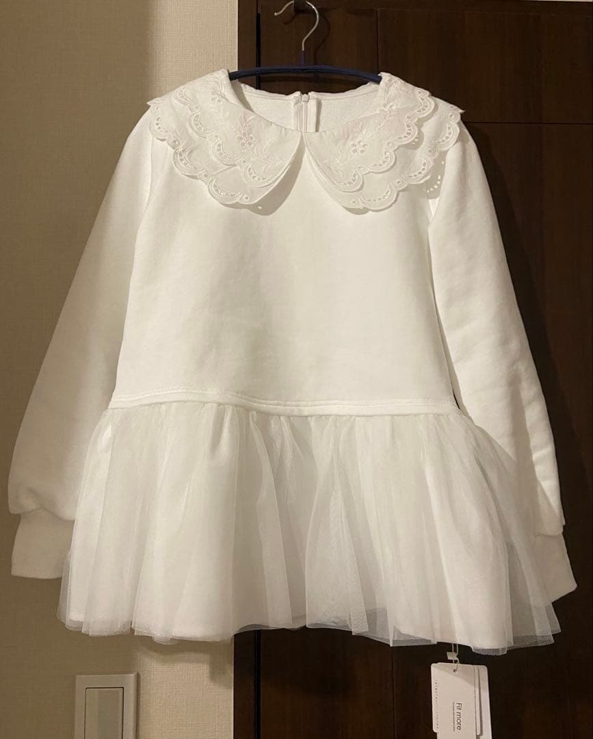 fitmore ♡ レース衿裾ドッキングスウェット