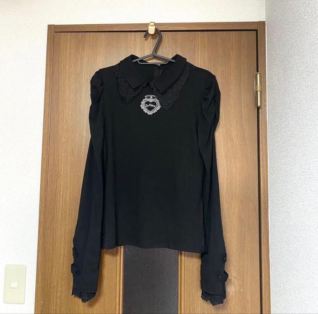 DimMoire ディムモアール おすましレース襟トップス ブラック 完売品